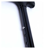Crest Folding Walking Stick Gel Handle Adjustable Height - British product
