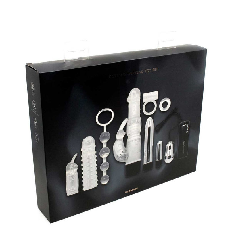 Ann Summers Couple's Weekend Toy Set Silver 9-piece set - British product