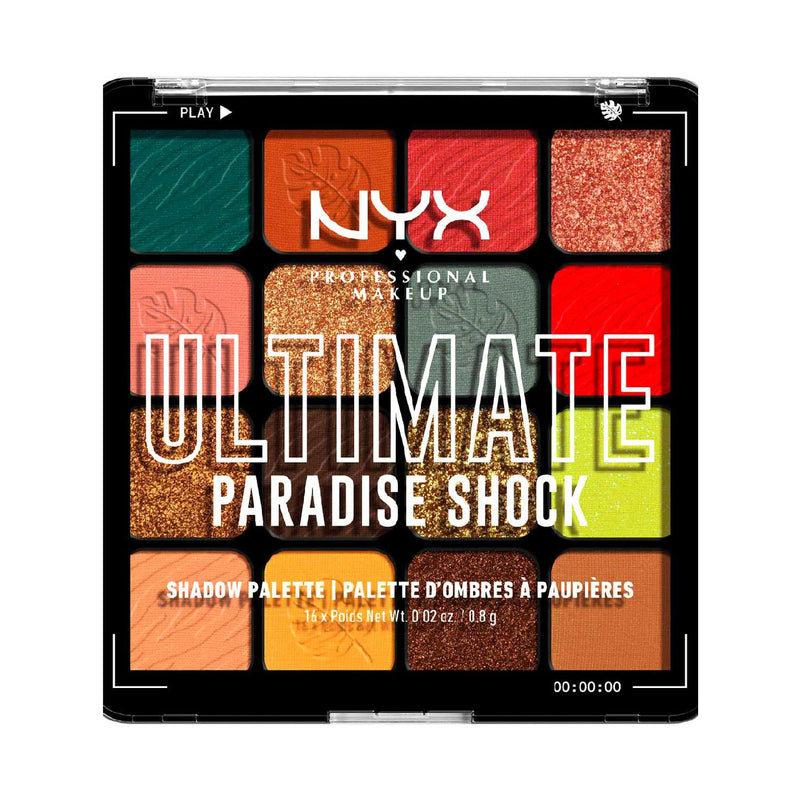 NYX Professional Makeup Eyeshadow Palette Paradise Shock, imported from the UK