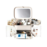 Rio beauty storage box with dimmable mirror (British brand)