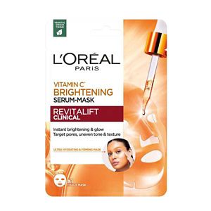 Boots L'Oréal Paris Revitalift Clinical Vitamin C Serum Sheet Mask 26g- Buy online at McGrocer