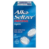 Boots Alka-Seltzer Original Effervescent Tablets Pain Relief 20 Count- Buy online at McGrocer