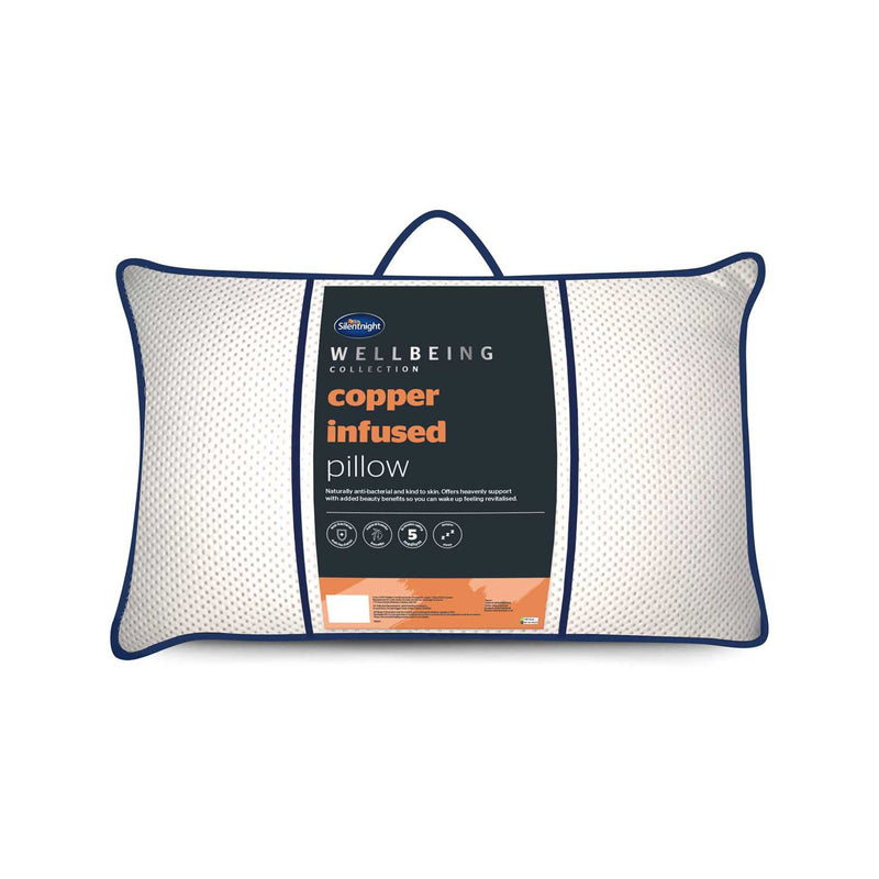 Silentnight copper infused pillow, imported from the UK