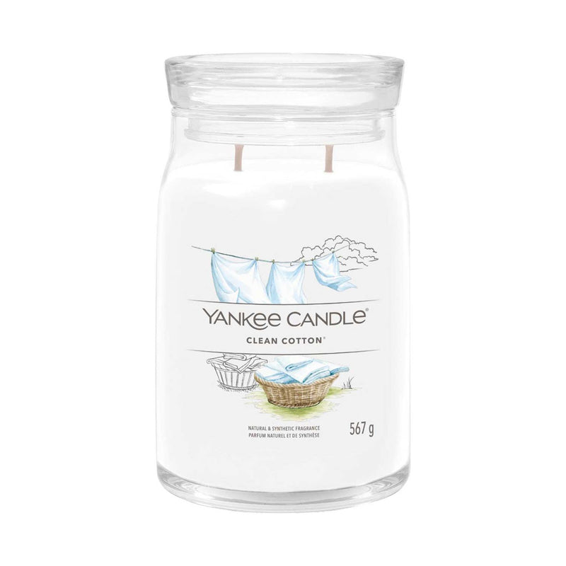 Yankee Candle Clean Cotton large jar candle (British brand)