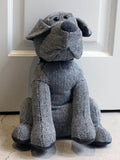 Riva Home Grey Herringbone Dog Doorstop