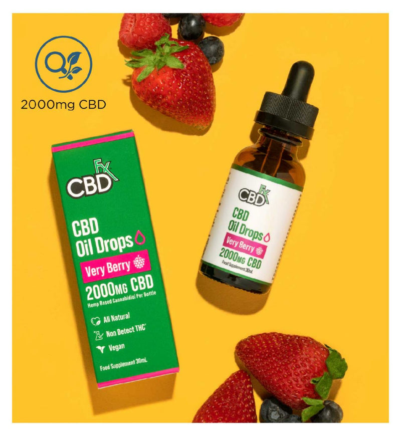 CBDfx 2000mg CBD Oil Very Berry 30ml - British product