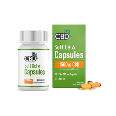 CBDfx Soft Gel Kapseln 1500mg 60 Kapseln CBD Ergänzung