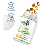 CBDfx soft gel capsules 750mg 30 count - British product
