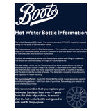 Boots Long Hot Water Bottle with Knitted Cover 2.7L - British product