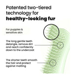 Tangle Teezer puppy brush green (British brand)