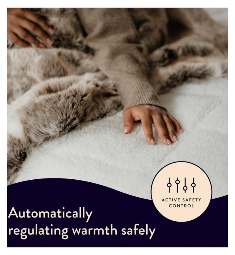 Dreamland Scandi Sherpa Mattress Warmer King 200x150cm - British product