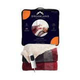 Dreamland Warming Sherpa Blanket Tartan Red 180x135 - British product