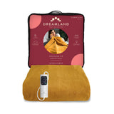 Dreamland Warming Throw Mustard 160x120cm - British product