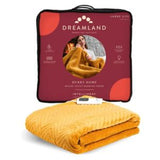 Couverture chauffante Dreamland Hurry Home, couleur moutarde, 160 x 120 cm