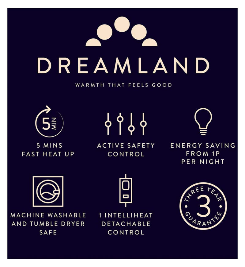 Dreamland Snowed In Warming Mattress Protector Single 190x90cm - British product