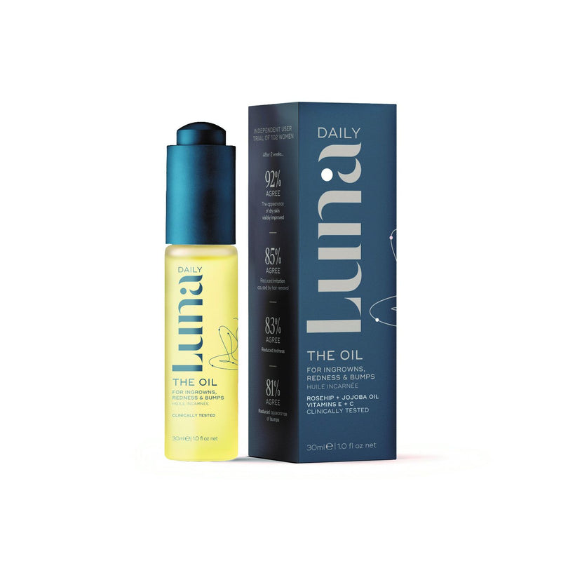 Ingrown hair oil with rosehip oil 30ml, imported from the UK