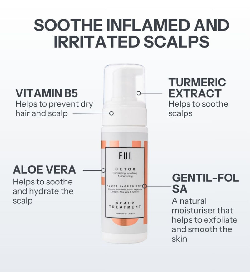FUL Detox Scalp Treatment 150ml, imported from the UK
