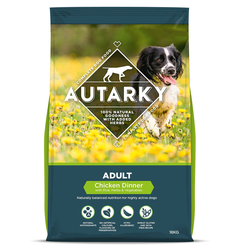 Autarky dog food chicken dinner 18kg - British product