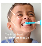 Philips Sonicare For Kids replacement toothbrush heads 2 pack, imported from the UK
