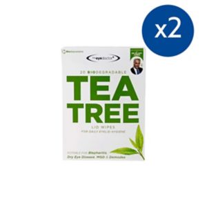 The Eye Doctor Tea Tree Wipes Eyelid Hygiene 40 Stykker
