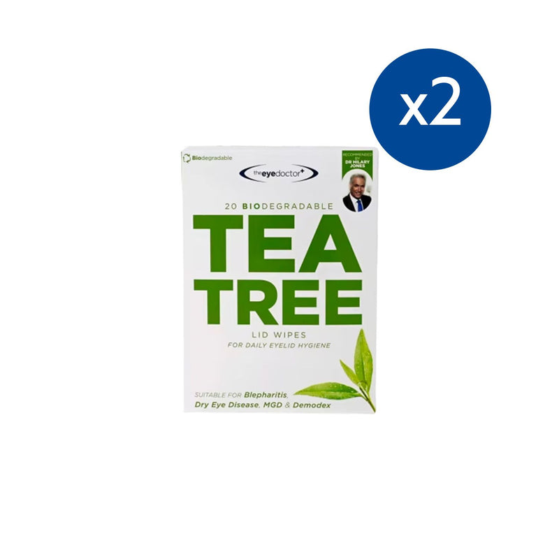 The Eye Doctor Tea Tree Wipes 40 Count (British brand)