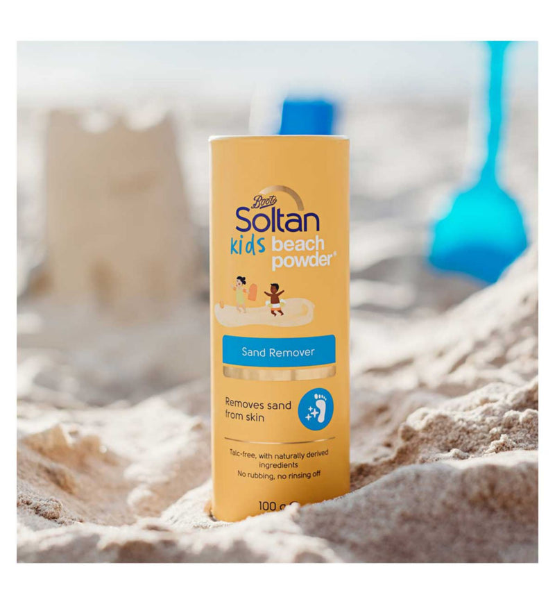 Soltan Kids Beach Powder 100g container for sand removal (British brand)
