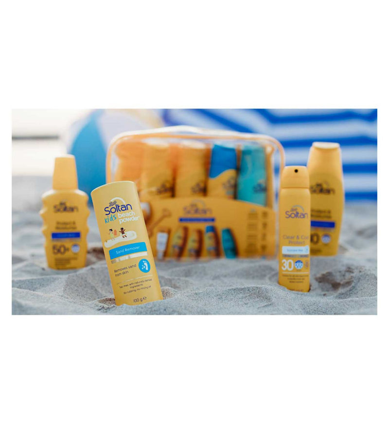 Soltan Kids Beach Powder 100g container for sand removal (British brand)