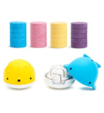 Munchkin Colour Buddies bath toy set with 20 bombs - British product
