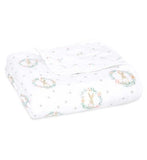 Aden + Anais cotton muslin blanket Blushing Bunnies - British product