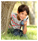 Satzuma walkie talkies with built-in torch, imported from the UK