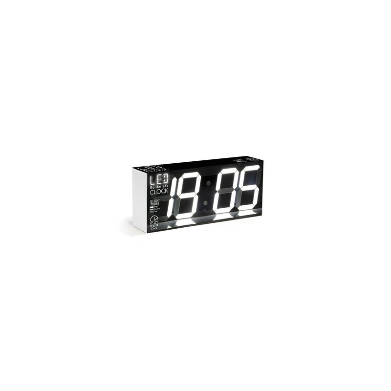 Satzuma LED borderless wall clock (British brand)