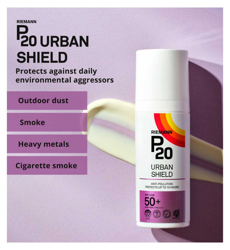 Riemann Urban Shield Face SPF50+ sun cream 50g, UK version