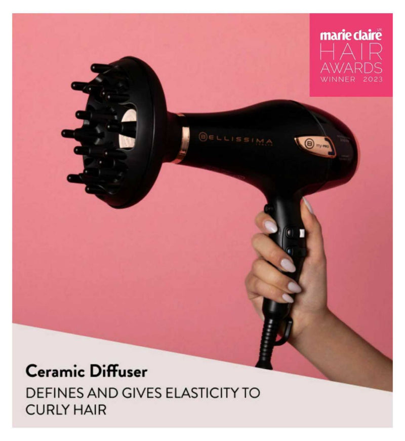 Bellissima Italia Ceramic Hair Dryer Professional Styling Tool, UK version