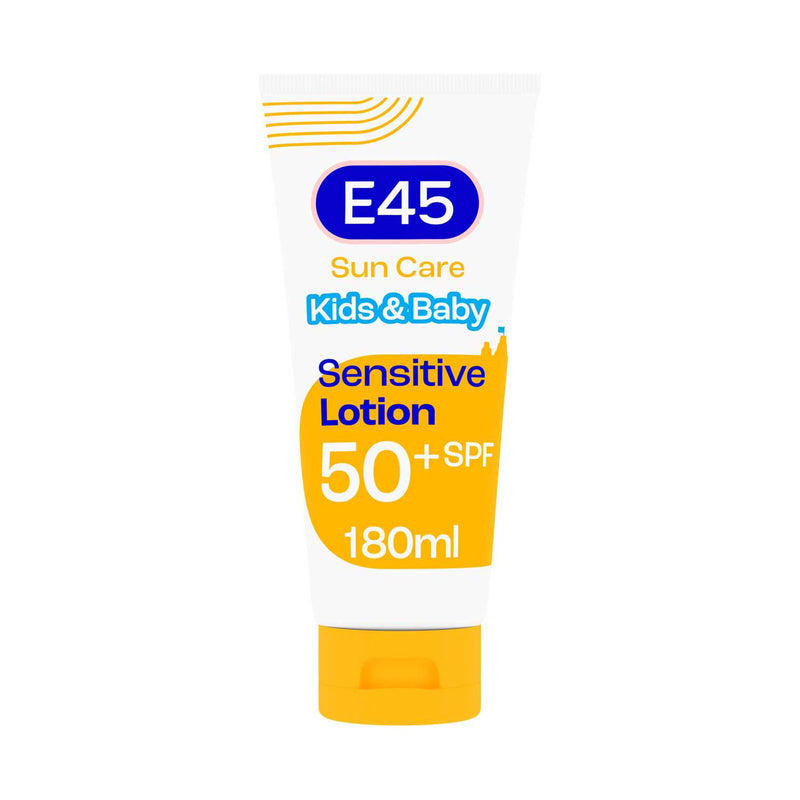 E45 kids sun lotion SPF50+ 180ml, imported from the UK