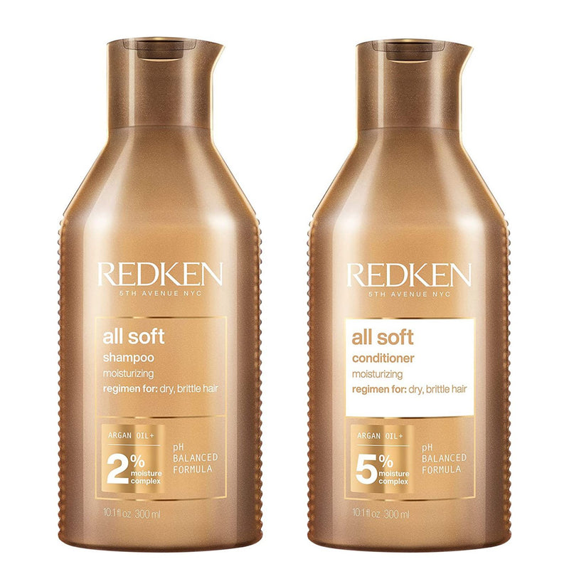 Redken All Soft shampoo and conditioner bundle 300ml, UK version