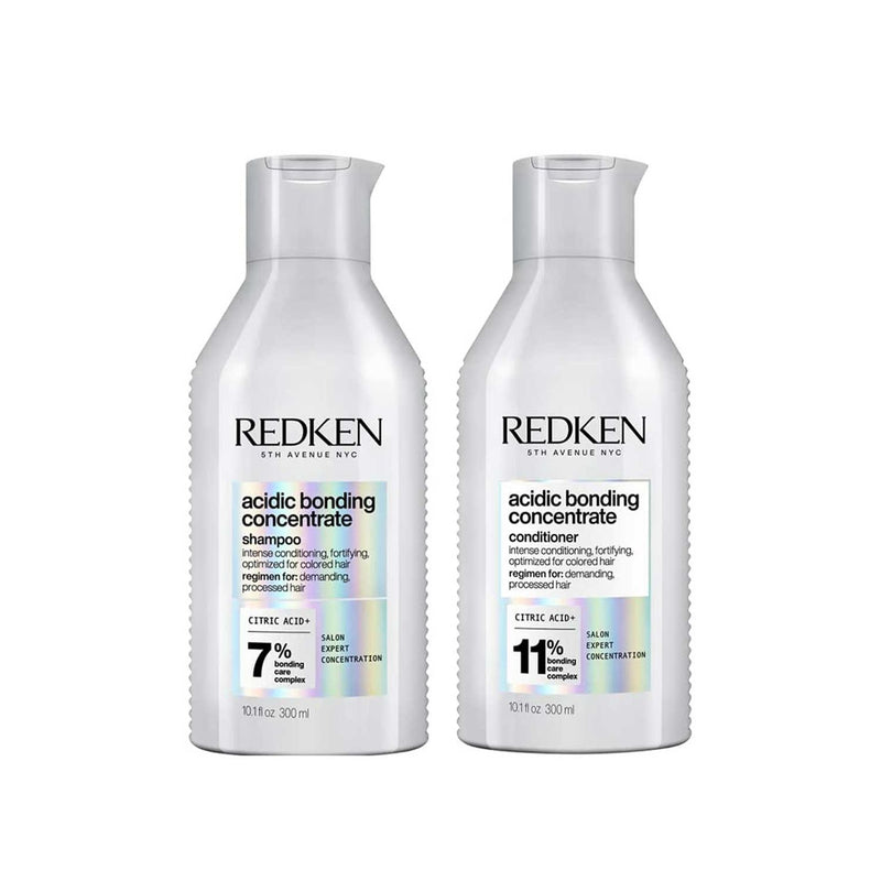 Redken Acidic Bonding Concentrate shampoo and conditioner bundle, imported from the UK