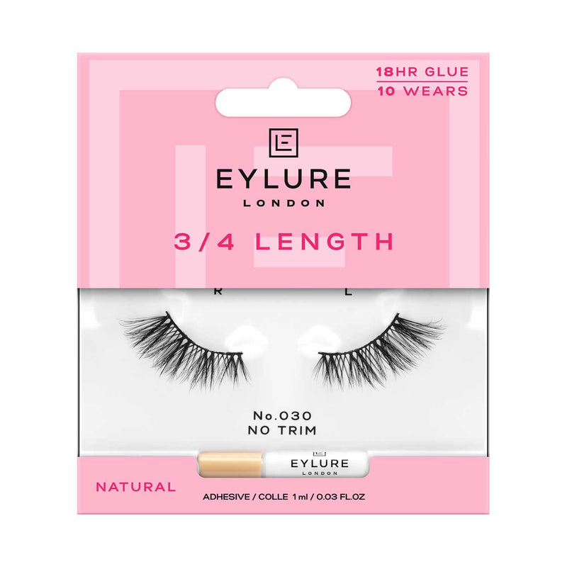 Eylure 3 4 Length False Eyelashes No.030 - British product