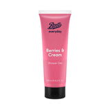 Boots shower gel Berries & Cream 250ml, UK version