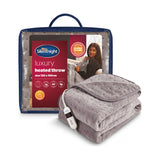 Silentnight luxury heated throw grey 120x160cm - British product