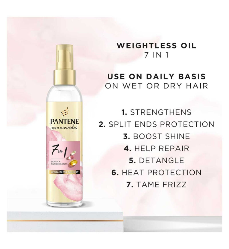 Pantene Hair Oil Mist Lift'N'Volume Biotin 145ml, imported from the UK