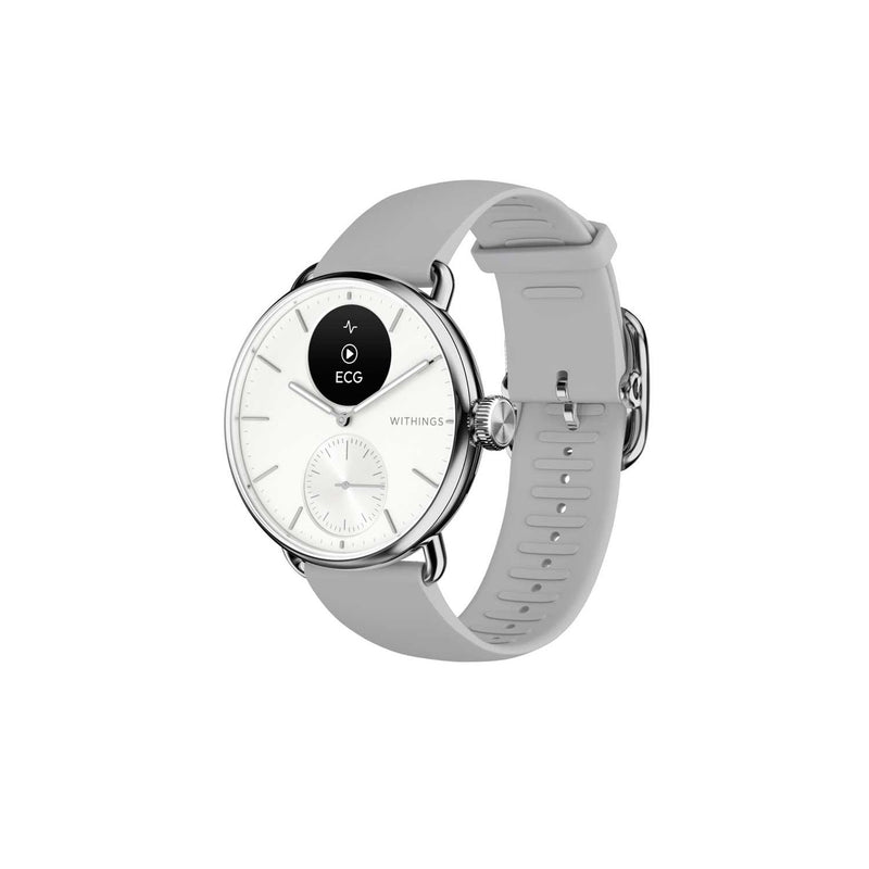 Withings Scanwatch 2 38mm white hybrid smartwatch, imported from the UK