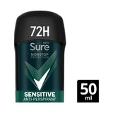 Sure antiperspirant deodorant stick sensitive nonstop protection 50ml, imported from the UK
