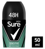Sure Men Sensitive Antiperspirant Roll On 50ml (British brand)