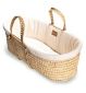 Clair de Lune organic Moses basket with rocking stand - British product