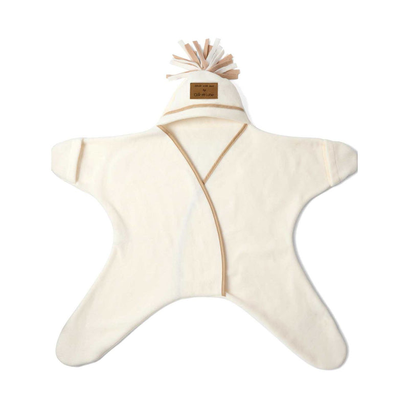 Clair de Lune baby wrap blanket cream - British product