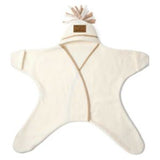Clair de Lune baby wrap blanket cream - British product