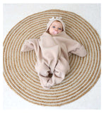 Clair de Lune baby wrap blanket oatmeal star, imported from the UK