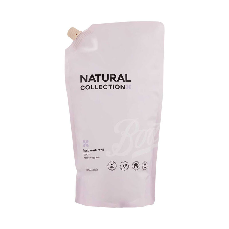 Natural Collection Handwash Bloom Rose & Pink Pepper Refill 1000ml, imported from the UK