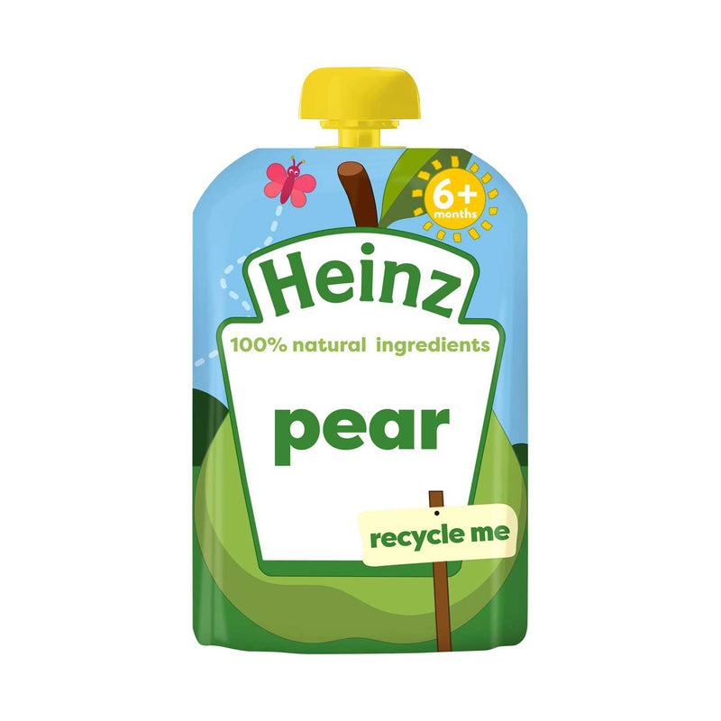 Heinz baby fruit pouch pear 100g, UK version