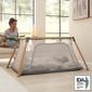 Tutti Bambini Cozee Go travel cot playpen bundle Oak Charcoal (British brand)